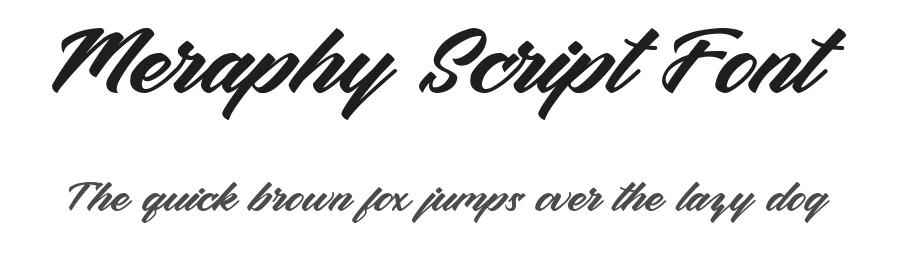 Meraphy Script Font by GemesFont — Script Handwritten Font