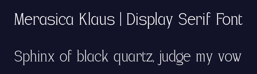 Merasica Klaus | Display Serif Font by Gracetypestudio — Display Font — thumbnail 2