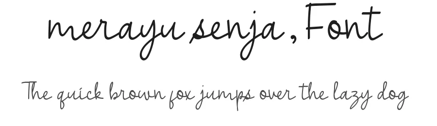 Merayu Senja Font by nihstudio — Script Handwritten Font