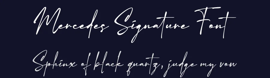 Mercedes Signature Font by grezlinestudio — Script Handwritten Font — thumbnail 2