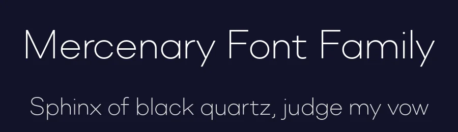 Mercenary Font Family by Miller Type Foundry — Sans Serif Font — thumbnail 2