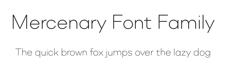 Mercenary Font Family by Miller Type Foundry — Sans Serif Font