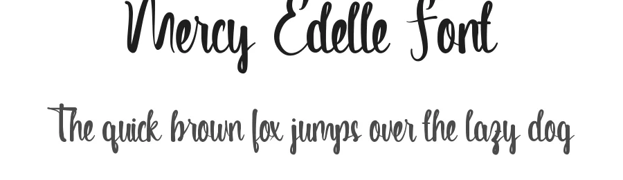 Mercy Edelle Font by RaisProject — Script Handwritten Font