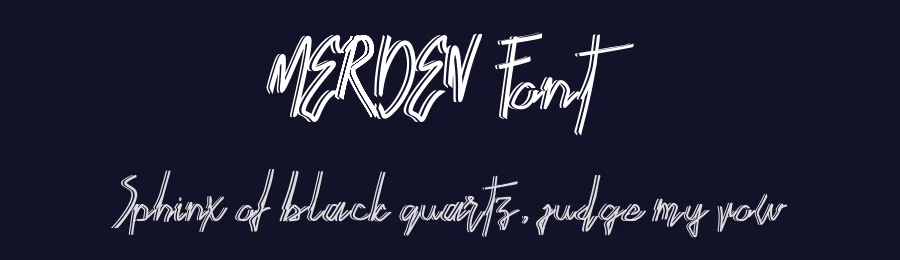 MERDEN Font by waptype0894 — Decorative Font — thumbnail 2