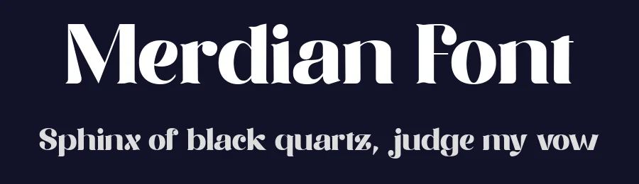 Merdian Font by Muksal Creative — Display Font — thumbnail 2