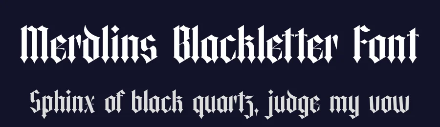 Merdlins Blackletter Font by timelesstype.co — Blackletter Font — thumbnail 2