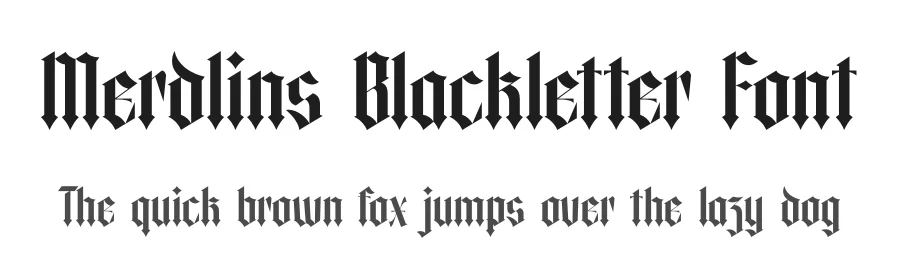 Merdlins Blackletter Font by timelesstype.co — Blackletter Font