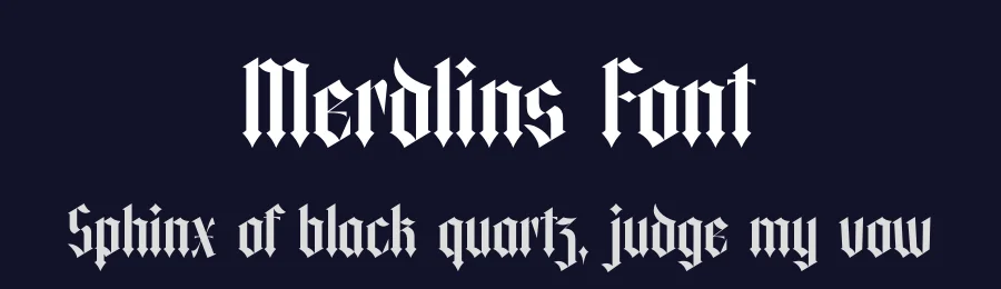 Merdlins Font by timelesstype.co — Blackletter Font — thumbnail 2