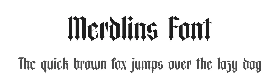 Merdlins Font by timelesstype.co — Blackletter Font