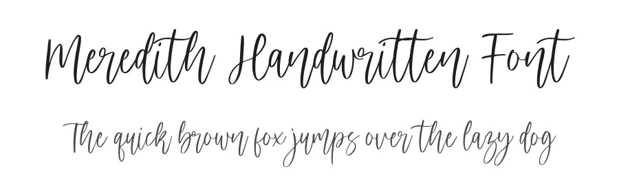 Meredith Handwritten Font by AesthericaStudio — Script Handwritten Font
