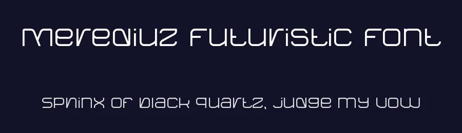 Merediuz Futuristic Font by Pinisiart — Sans Serif Font — thumbnail 2
