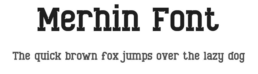 Merhin Font by ErmediaStudio — Display Font