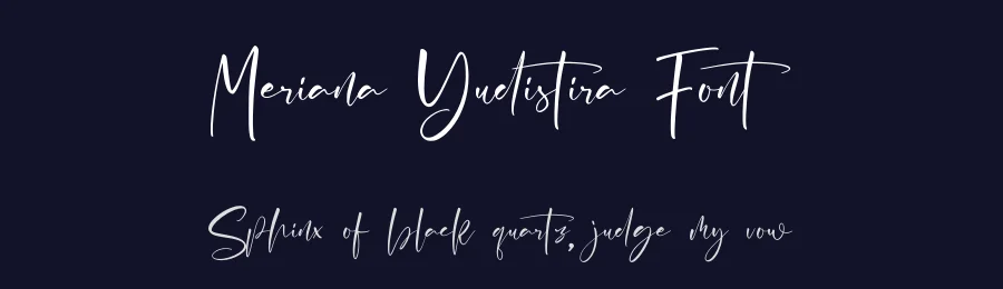 Meriana Yudistira Font by qwrtype — Script Handwritten Font — thumbnail 2