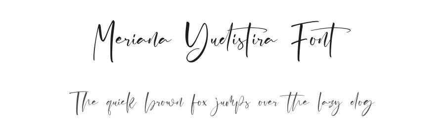 Meriana Yudistira Font by qwrtype — Script Handwritten Font