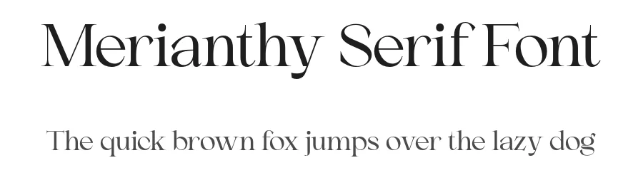 Merianthy Serif Font by Objectype Studio — Serif Font