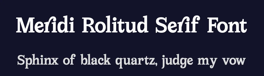 Meridi Rolitud Serif Font by timelesstype.co — Serif Font — thumbnail 2