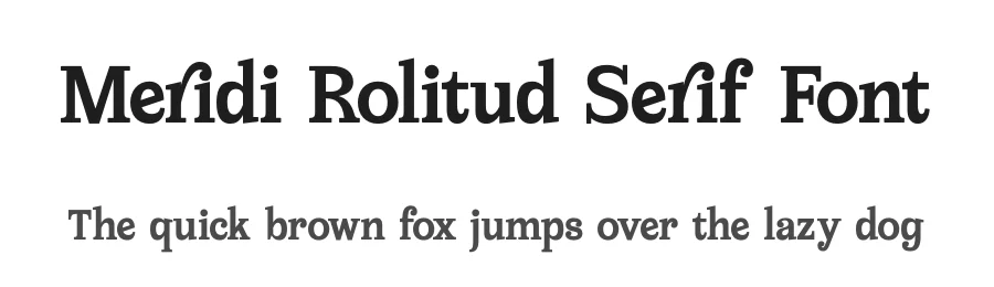 Meridi Rolitud Serif Font by timelesstype.co — Serif Font