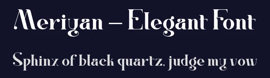 Meriyan – Elegant Font by Salamahtype Studio — Serif Font — thumbnail 2