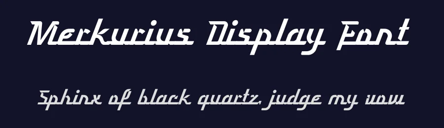 Merkurius Display Font by omaikraf — Decorative Font — thumbnail 2