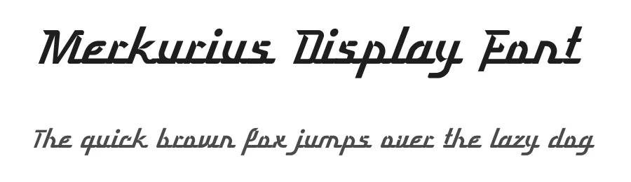 Merkurius Display Font by omaikraf — Decorative Font