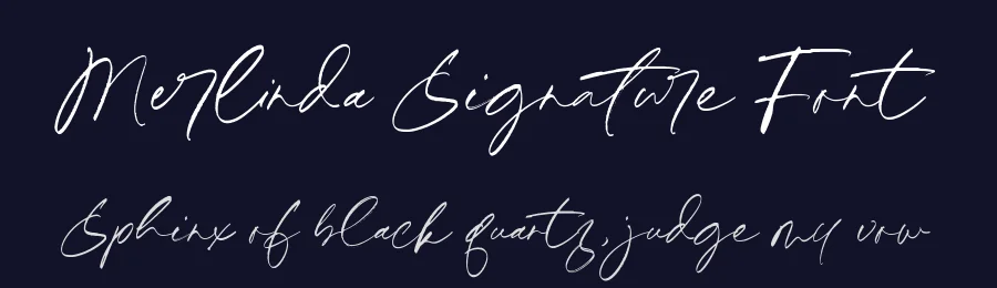 Merlinda Signature Font by Timur type — Script Handwritten Font — thumbnail 2