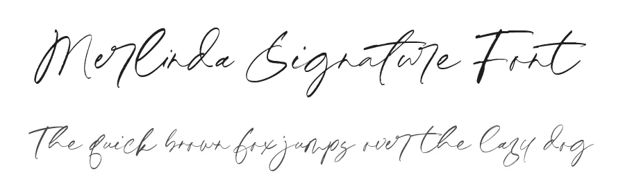 Merlinda Signature Font by Timur type — Script Handwritten Font