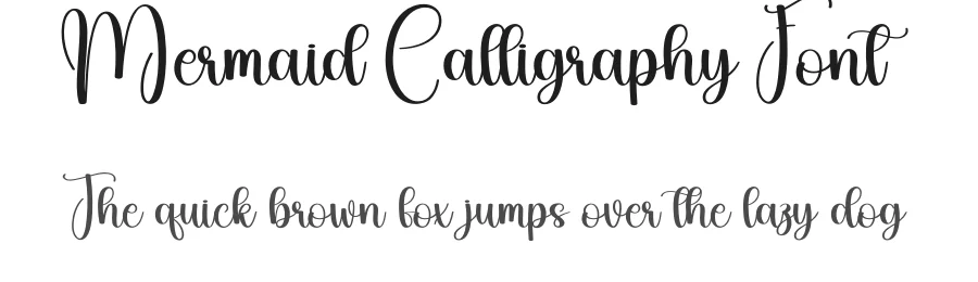 Mermaid Calligraphy Font by andikastudio — Script Handwritten Font