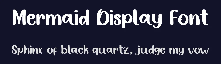 Mermaid Display Font by inermediaSTUDIO — Display Font — thumbnail 2