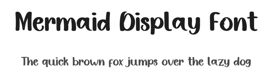 Mermaid Display Font by inermediaSTUDIO — Display Font