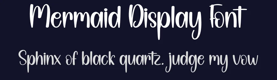 Mermaid Display Font by andikastudio — Display Font — thumbnail 2