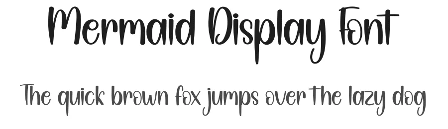 Mermaid Display Font by andikastudio — Display Font