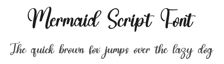 Mermaid Script Font by inermediaSTUDIO — Script Handwritten Font
