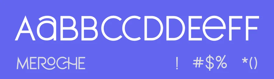 Meroche Sans Font Family by MLKWSN — Decorative Font — thumbnail 3