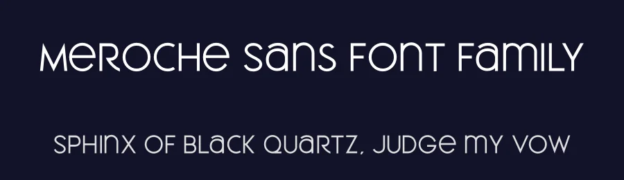 Meroche Sans Font Family by MLKWSN — Decorative Font — thumbnail 2
