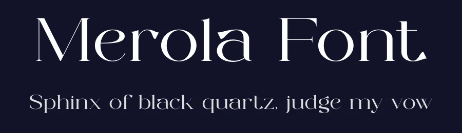 Merola Font by SURATMI — Serif Font — thumbnail 2