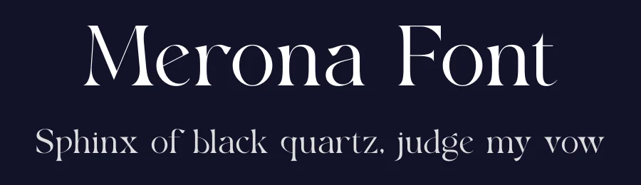 Merona Font by SURATMI — Decorative Font — thumbnail 2