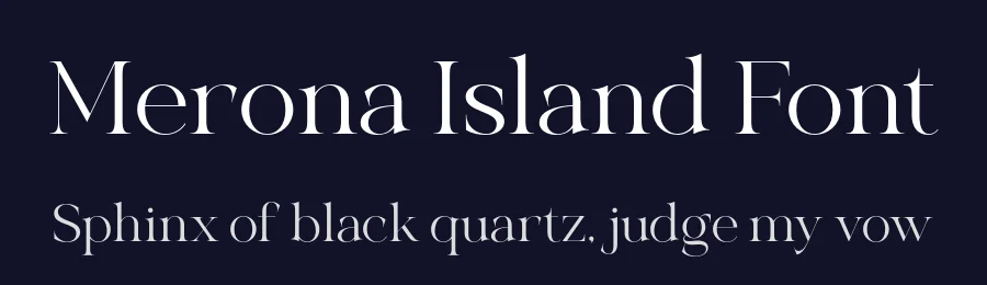 Merona Island Font by Krismagraph — Serif Font — thumbnail 2