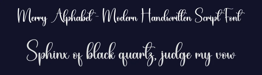 Merry Alphabet – Modern Handwritten Script Font by creativeletter — Script Handwritten Font — thumbnail 2