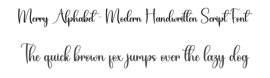 Merry Alphabet – Modern Handwritten Script Font by creativeletter — Script Handwritten Font