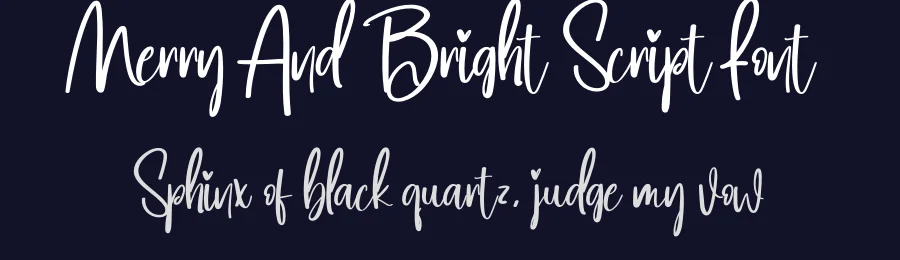 Merry And Bright Script Font by creativeletter — Script Handwritten Font — thumbnail 2
