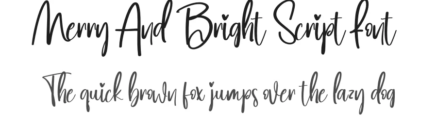 Merry And Bright Script Font by creativeletter — Script Handwritten Font