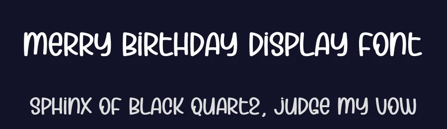 Merry Birthday Display Font by andikastudio — Script Handwritten Font — thumbnail 2