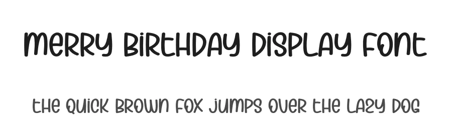 Merry Birthday Display Font by andikastudio — Script Handwritten Font