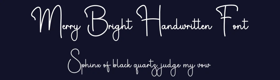 Merry Bright Handwritten Font by freshtypeink — Script Handwritten Font — thumbnail 2