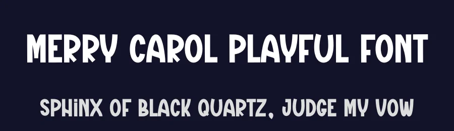 Merry Carol Playful Font by creativeletter — Display Font — thumbnail 2