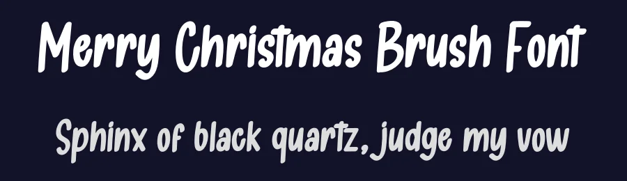 Merry Christmas Brush Font by creativeletter — Display Font — thumbnail 2