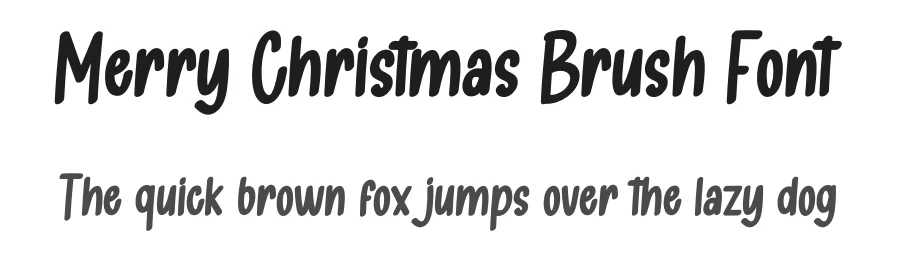 Merry Christmas Brush Font by creativeletter — Display Font