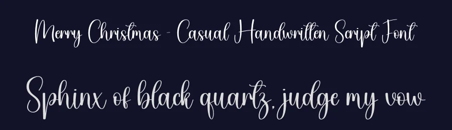Merry Christmas – Casual Handwritten Script Font by creativeletter — Script Handwritten Font — thumbnail 2