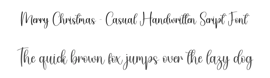 Merry Christmas – Casual Handwritten Script Font by creativeletter — Script Handwritten Font