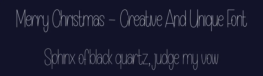 Merry Christmas – Creative And Unique Font by creativeletter — Display Font — thumbnail 2